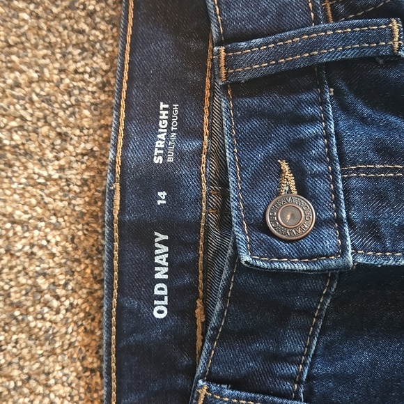 LIKE NEW!!!! 10 PAIRS OF OLD NAVY SIZE 14 STRAIGHT BUILT IN TOUGH JEANS - Picture 3 of 11